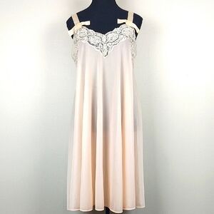 Vintage Satin Nightgown Henson Kickernick Small Romantic Coquette Cottagecore